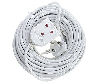 Extension Lead 16 A 20 M White E/Mate