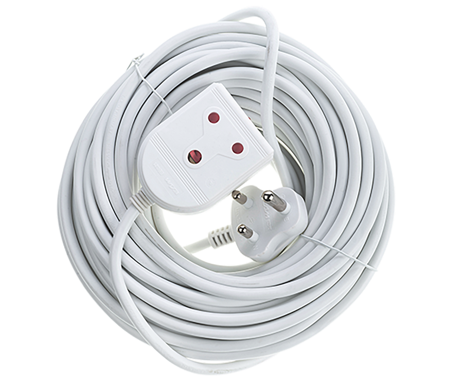 Extension Lead 16 A 20 M White E/Mate
