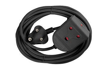 Extension Lead 10 A 5 M Black E/Mate