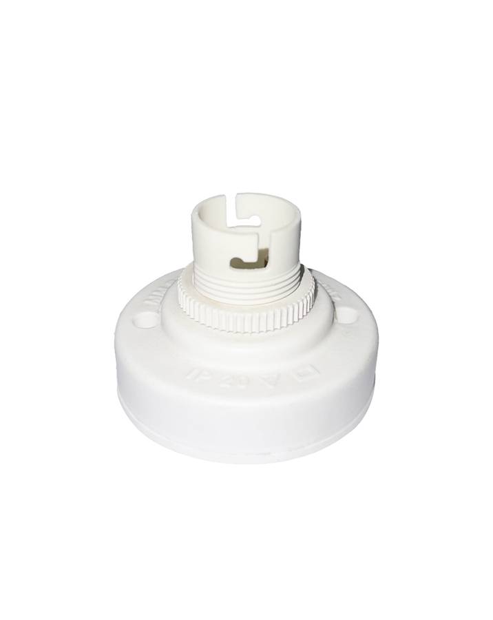Elec Mts Lampholder Batton White L