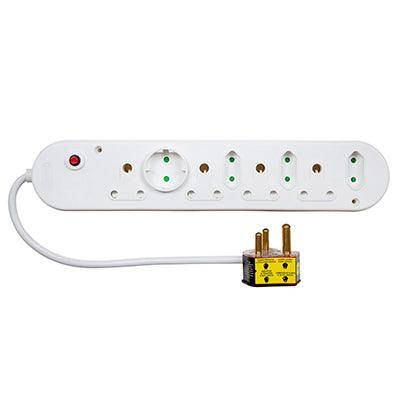 Wonderplug 8 Way Multiplug White