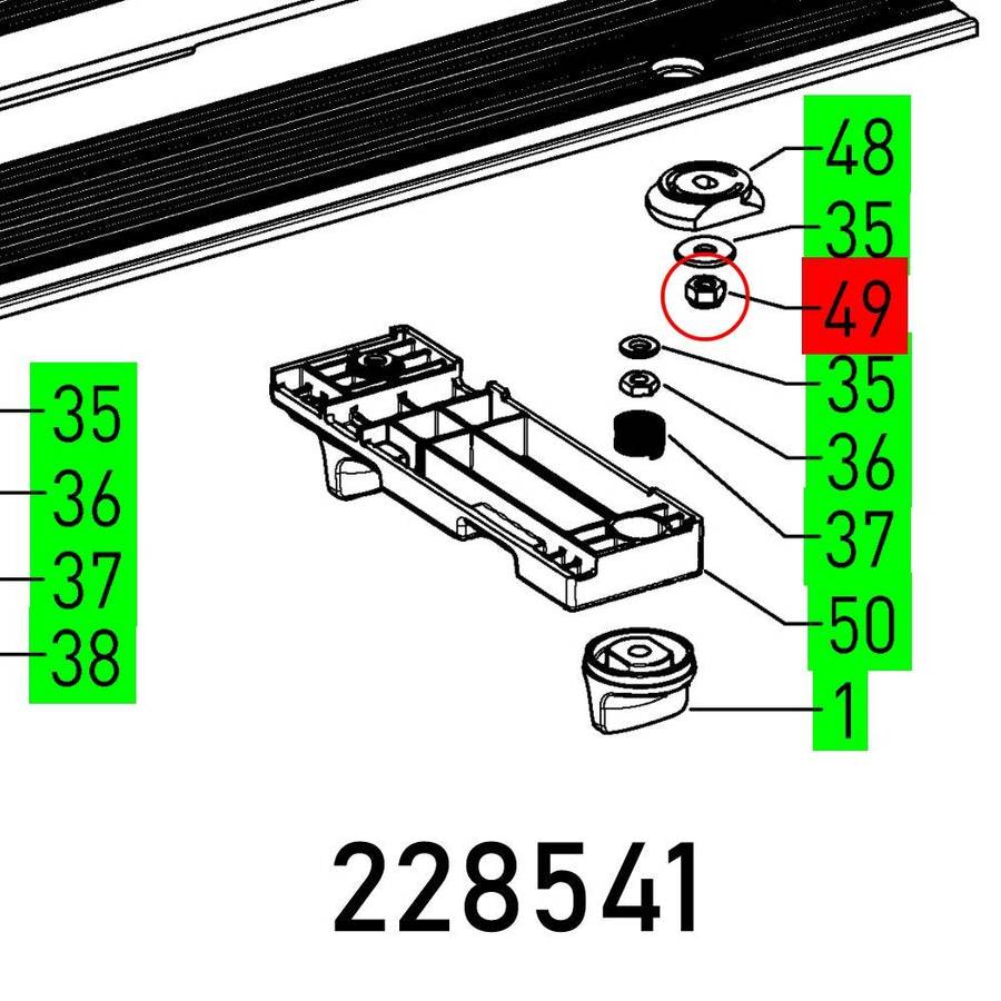 Festool Hexagon Nut Din 985 M6 04