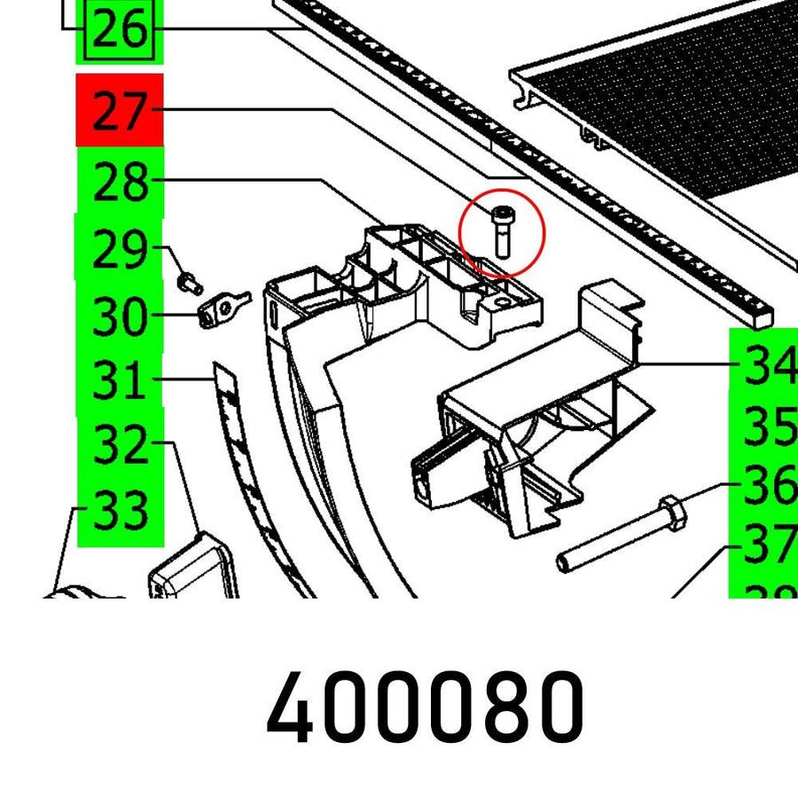 Festool Ch. Head Screw Din 6912 M6 X40 8.8