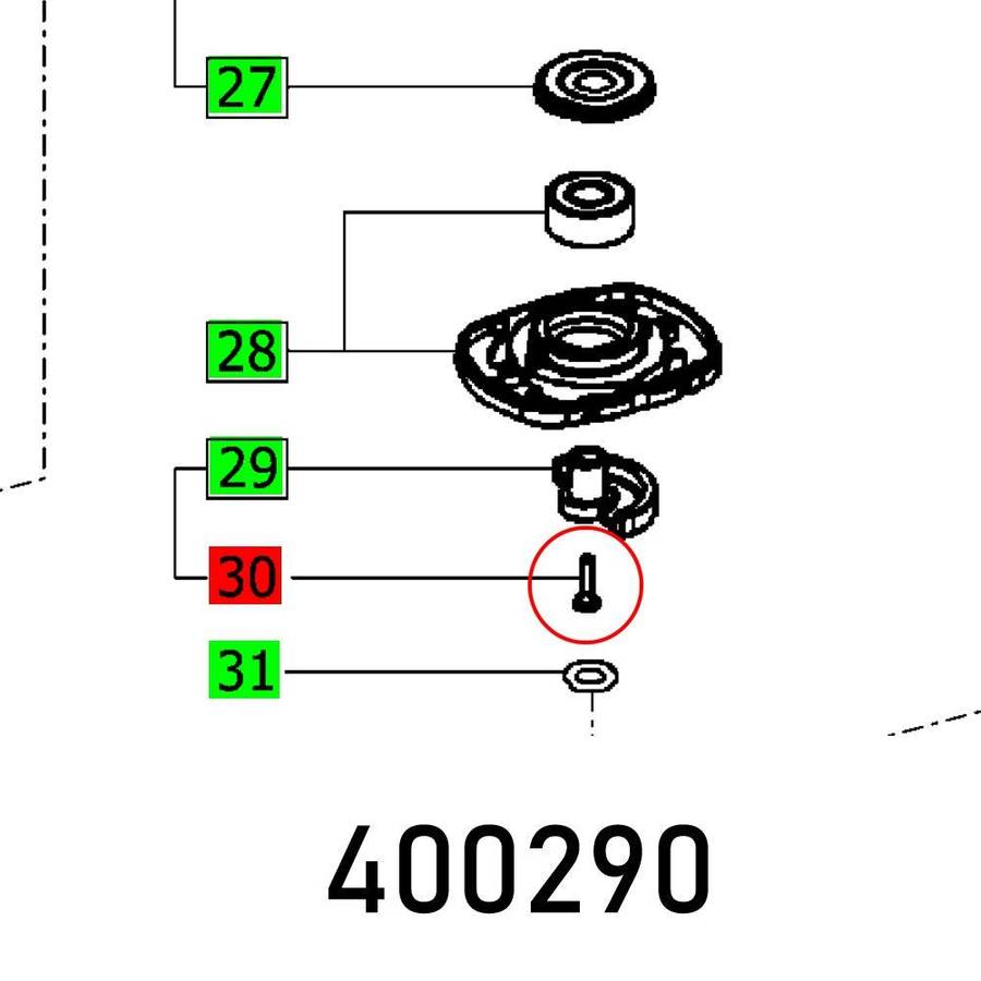 Festool Oval Head Screw Din 7985 M4 X12 8.8 Pr80+