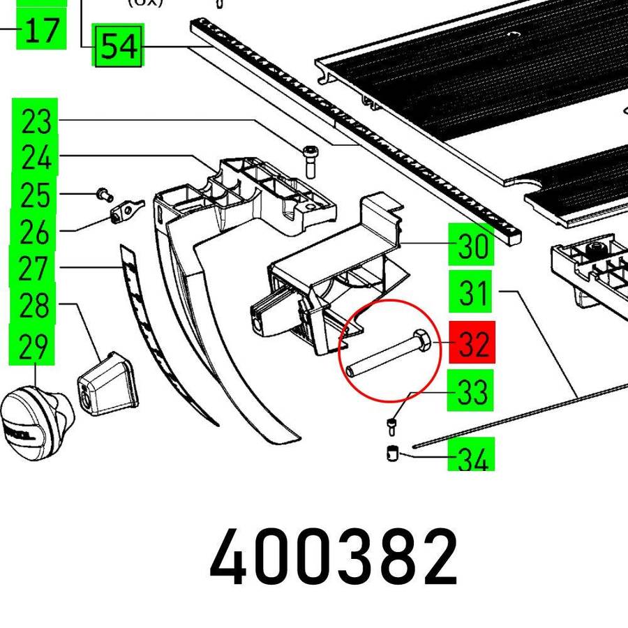 Festool Hex Head Cap Sc Din 933 M8 X60 8.8