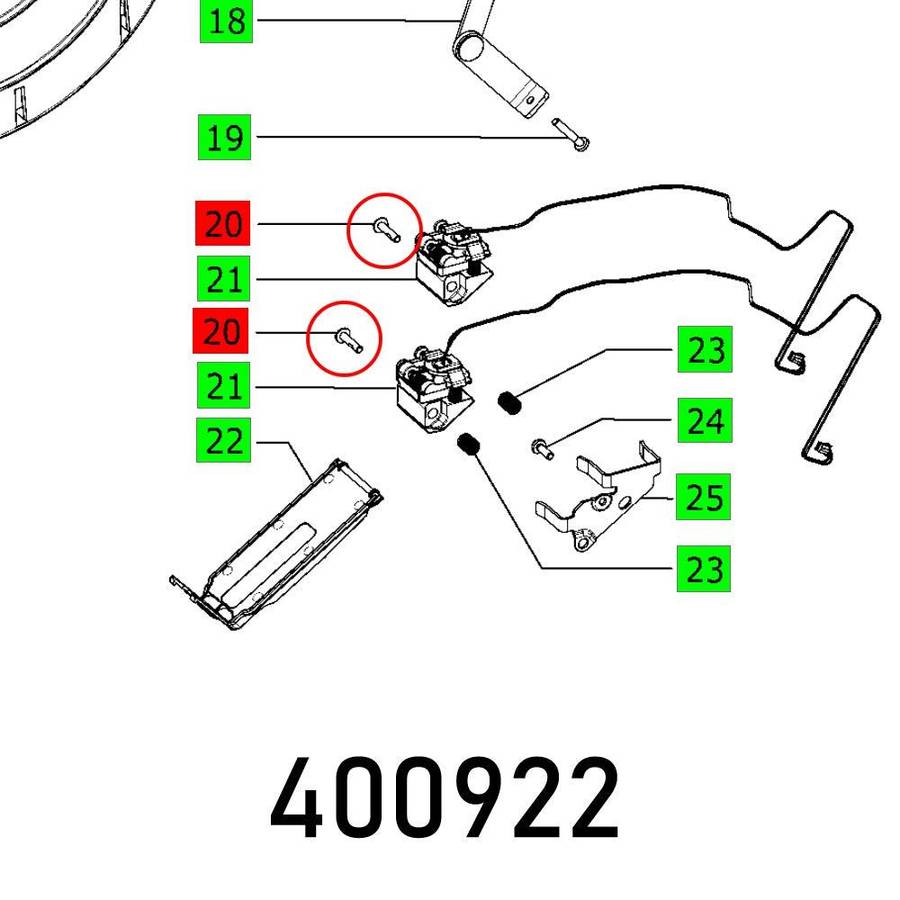 Festool Oval Head Screw M4 X18 Inbus Kleb