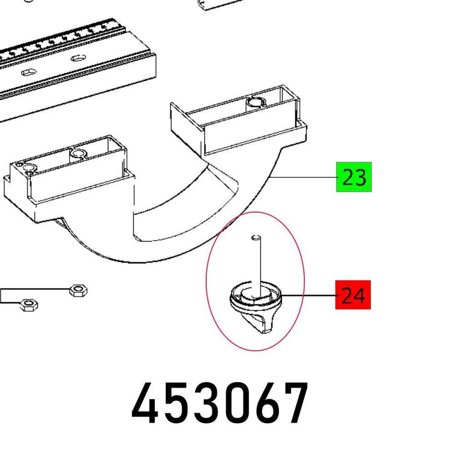 Festool Rotary Knob D34 M6 X42,5 Blau