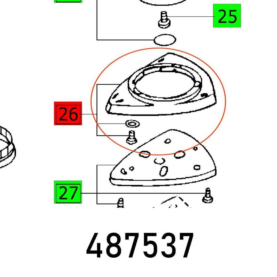 Festool Base Plate Dx93 E Kompl.