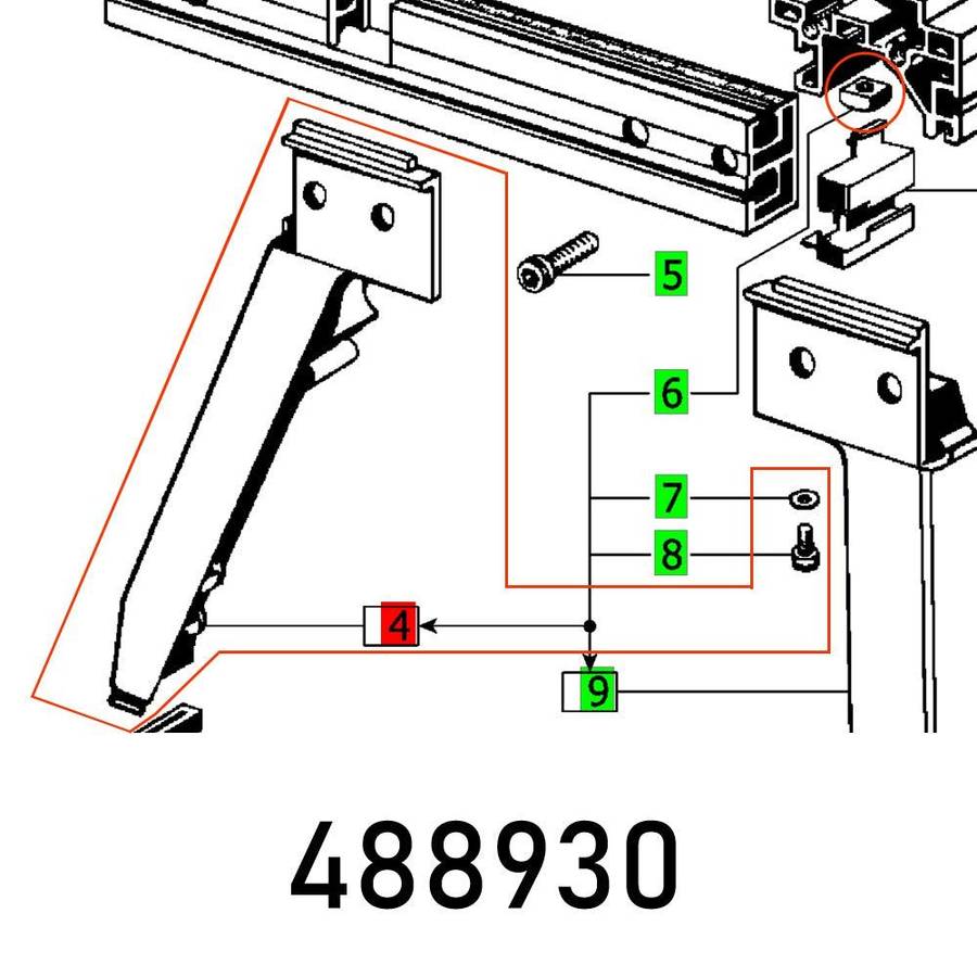 Festool Left Leg Basis Plus