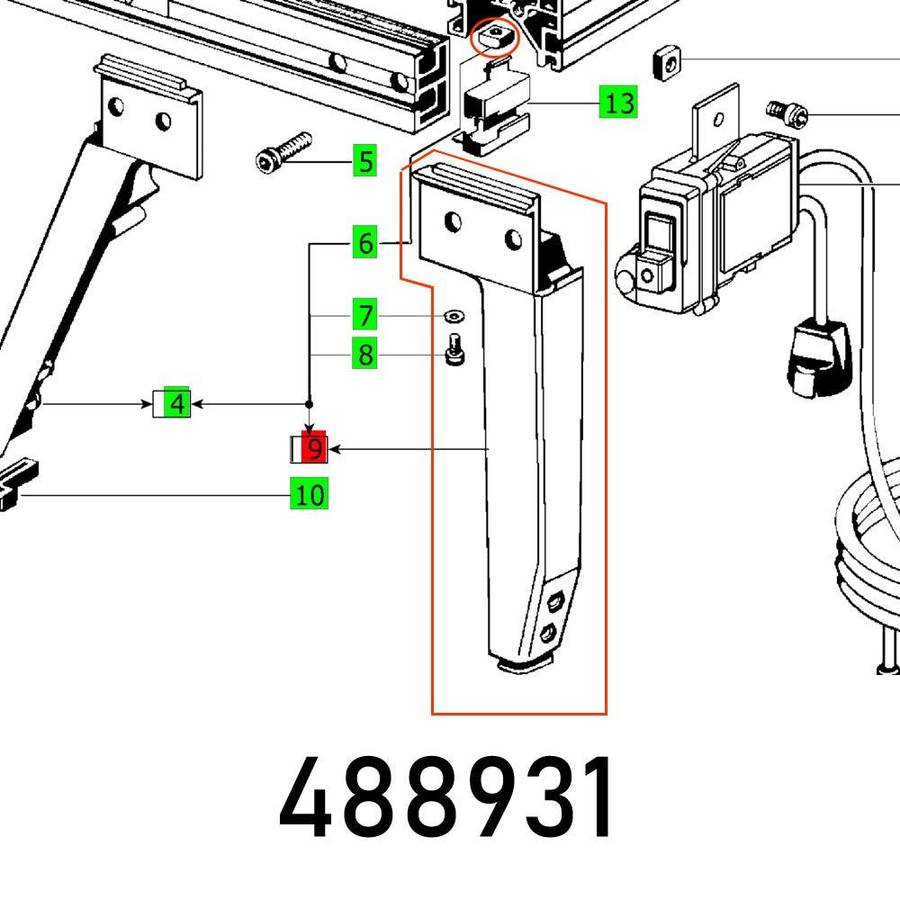 Festool Right Leg Basis Plus