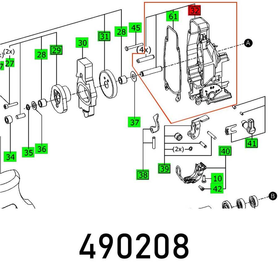 Festool Gear Housing Ps 300 Eq