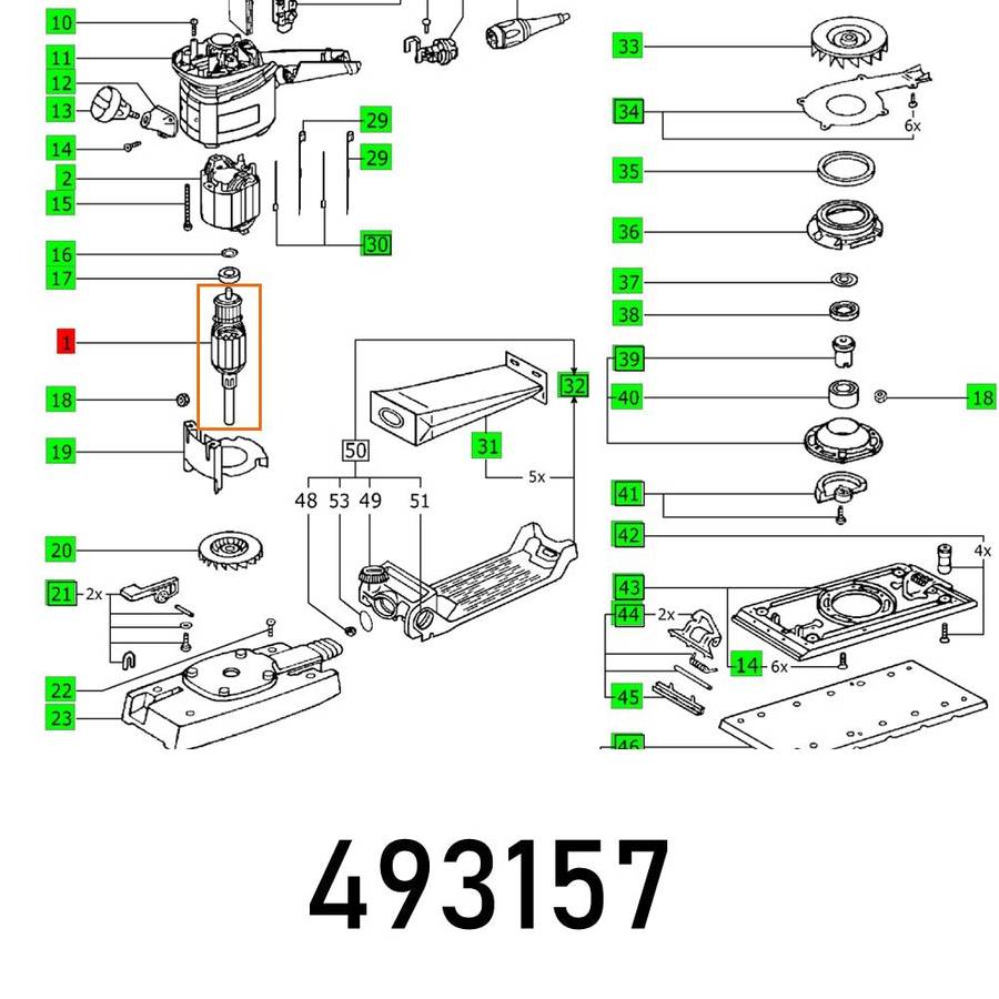 Festool Armature 230 V Rs 2 Et Bg 230 V