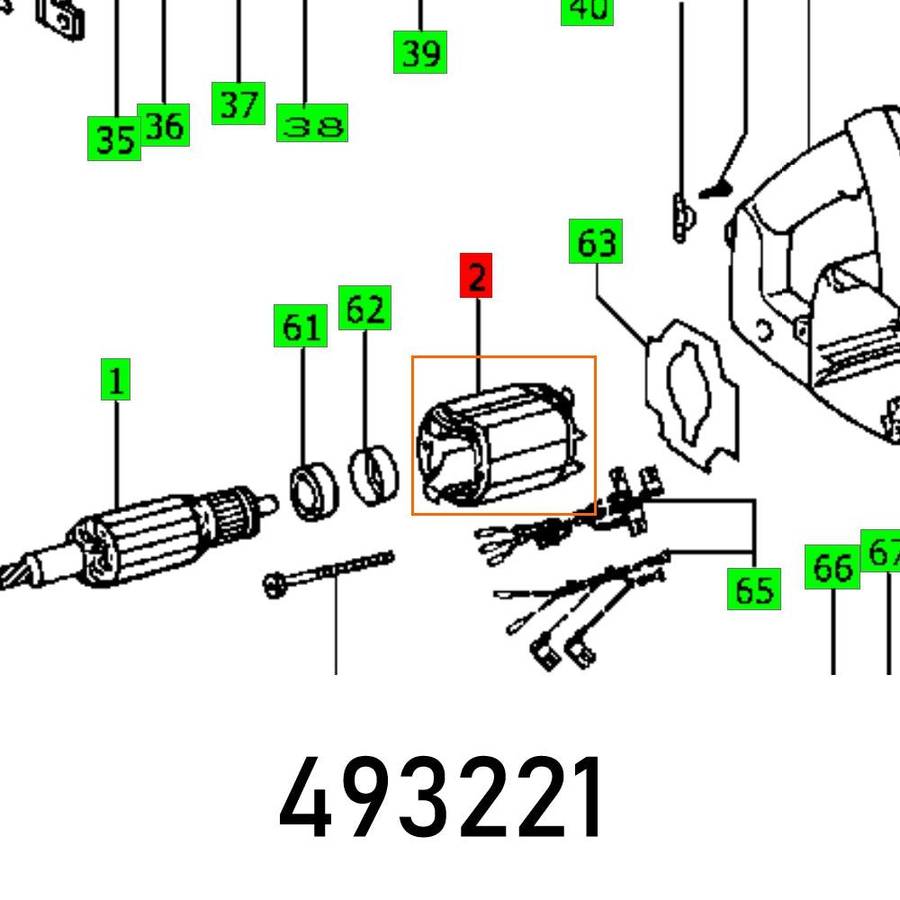 Festool Field Coil Atf 55 Eb 230 V Et Bg