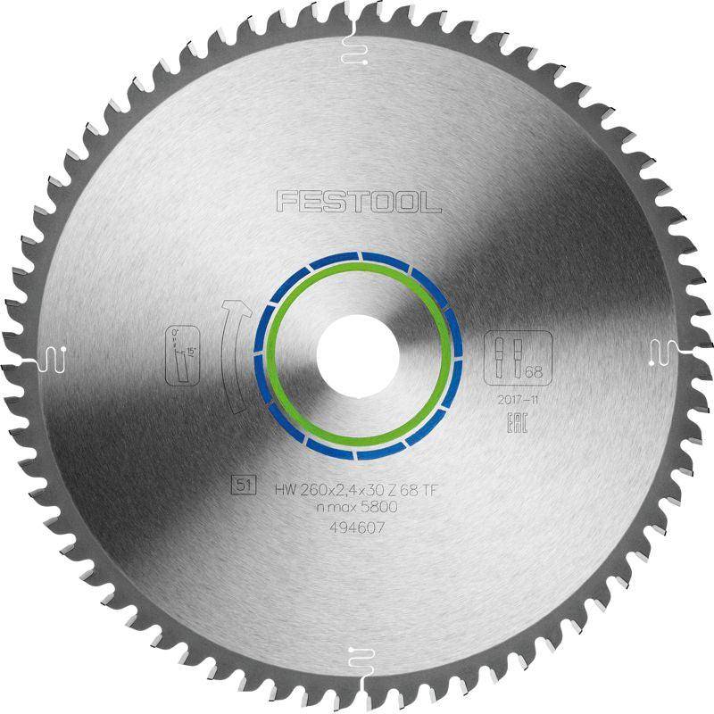 Festool Saw Blade Hw 260 X2,4 X30 Tf68