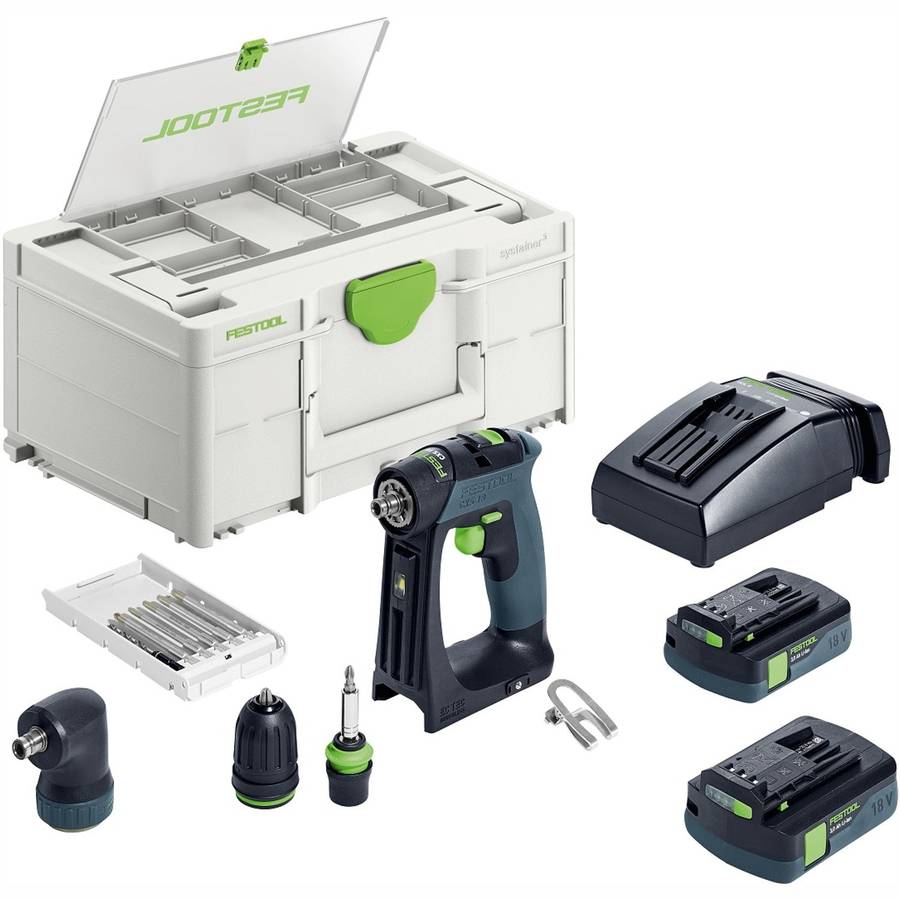 Festool Cordless Drill Cxs18 C3.0 Set