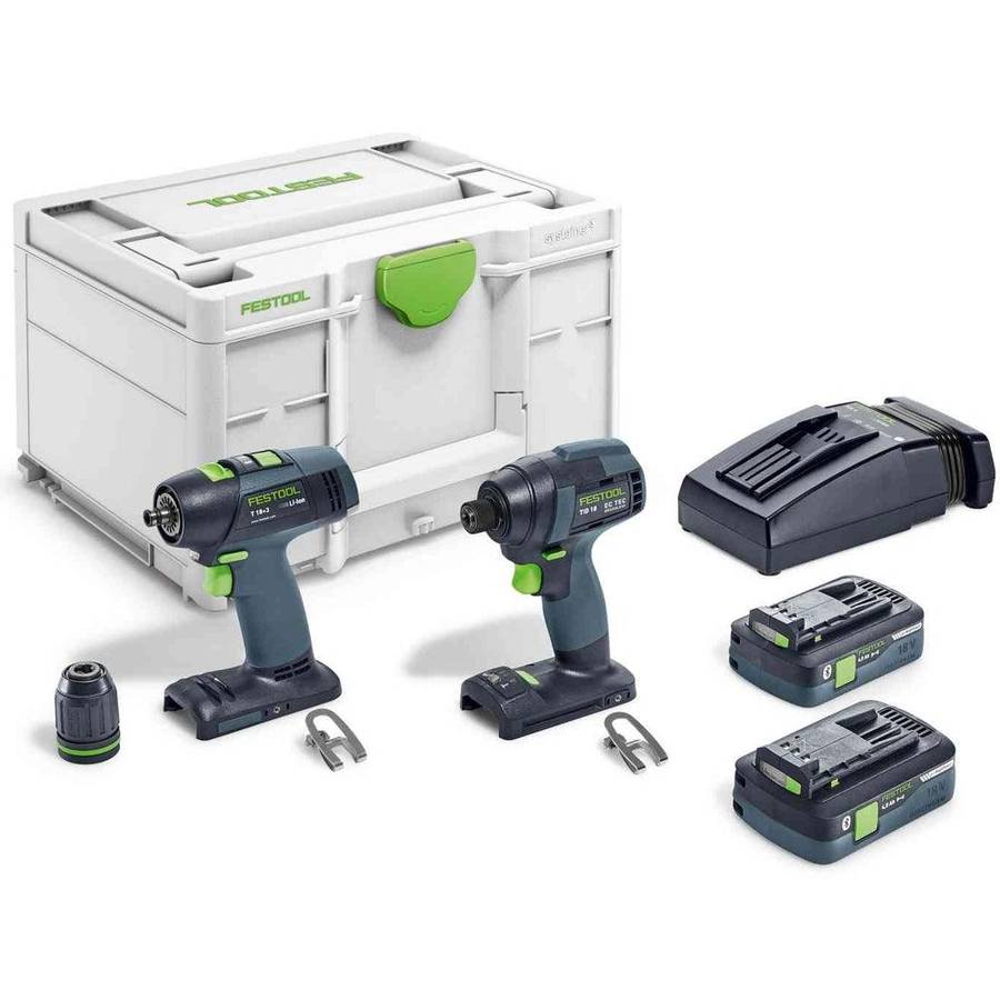 Festool Screw And Drill Set Tid18 Hpc4.0 Set T1