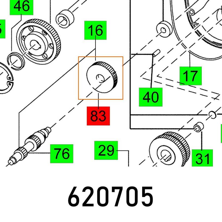 Festool Motor Gear Mxp 1602 E