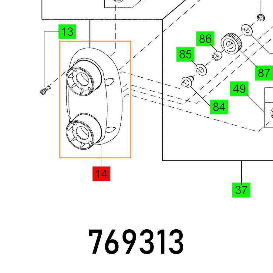 Festool Gear Box Mx 1600 2 Eq Duo