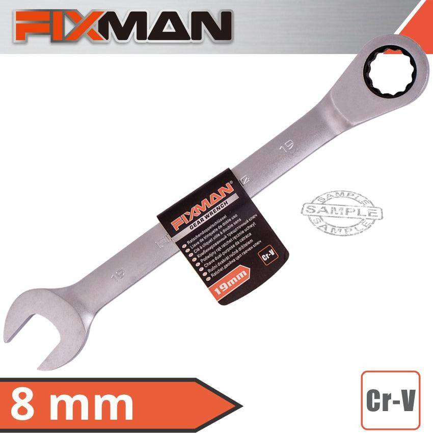 Fixman Fixman Combination Ratcheting Wrench 8 Mm