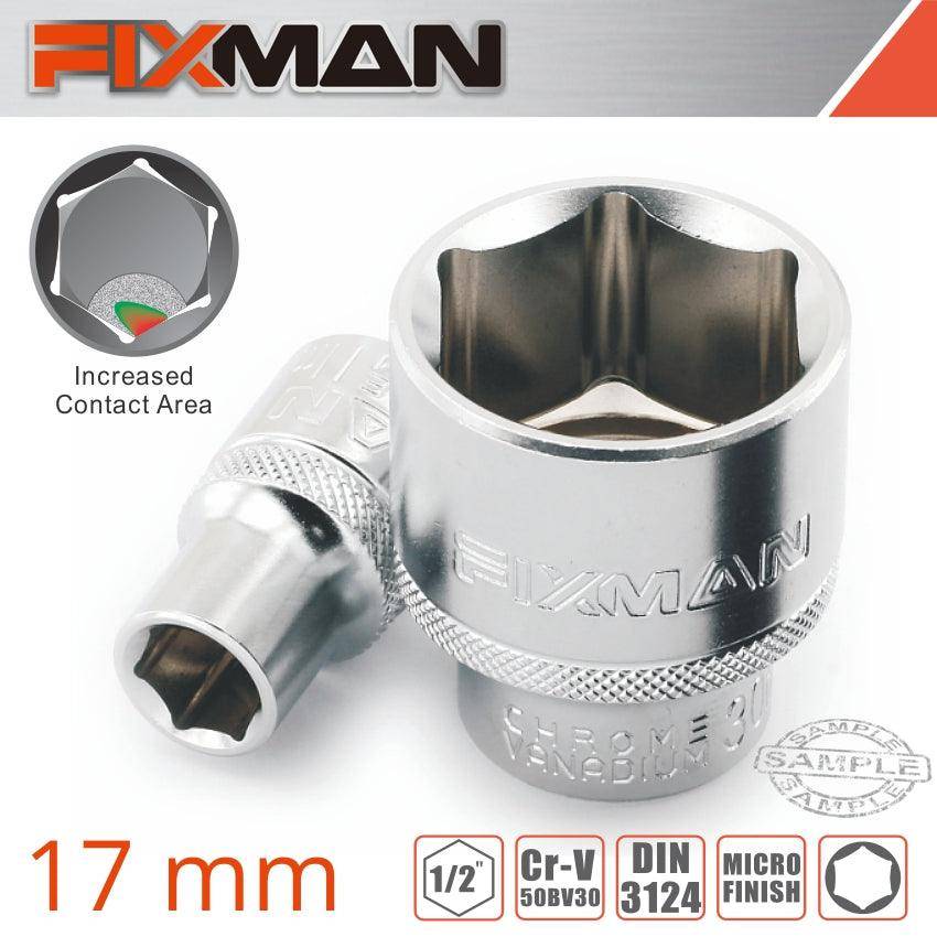 Fixman Fixman 1/2' Drive Hex Socket 17 Mm X 23.8 Mm