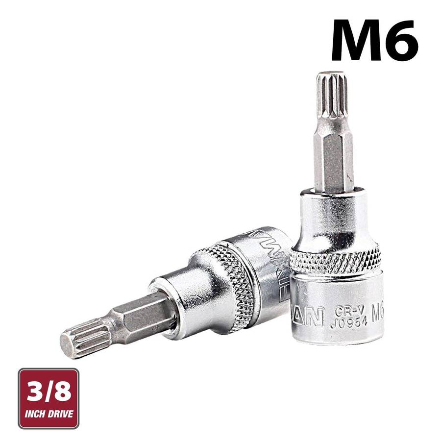 Fixman Fixman 3/8' Dr.Bit Spline Socket M6