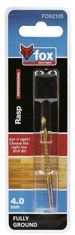 Drill Bit Fox Wood F/G Rasp 4.0 X75 Mmxxx