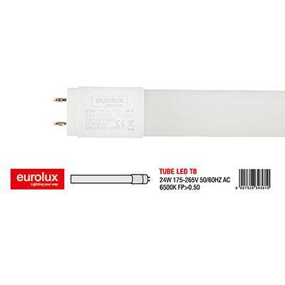 Eurolux 5 Ft T8 Tube 24w Led G13 6500 K