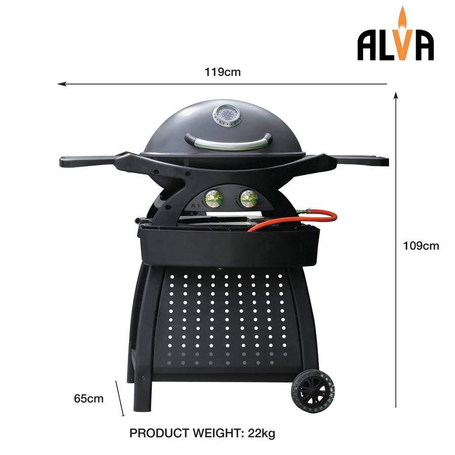 Alva Mondo 2 Burner Gas Bbq & Cart