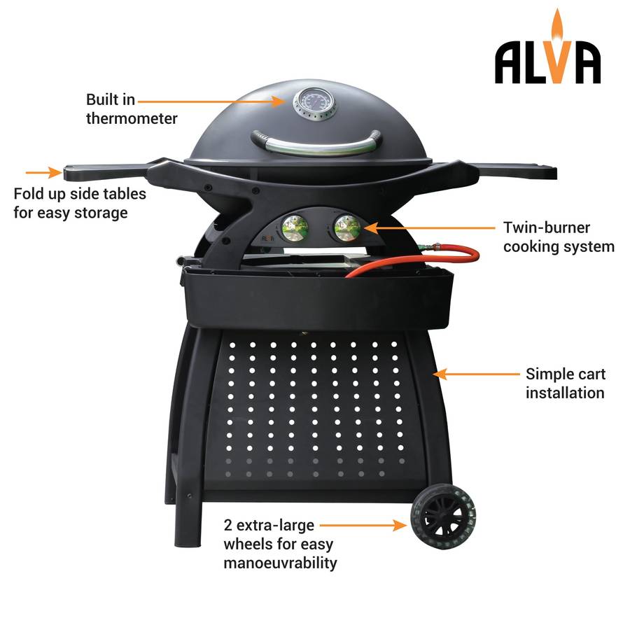 Alva Mondo 2 Burner Gas Bbq & Cart