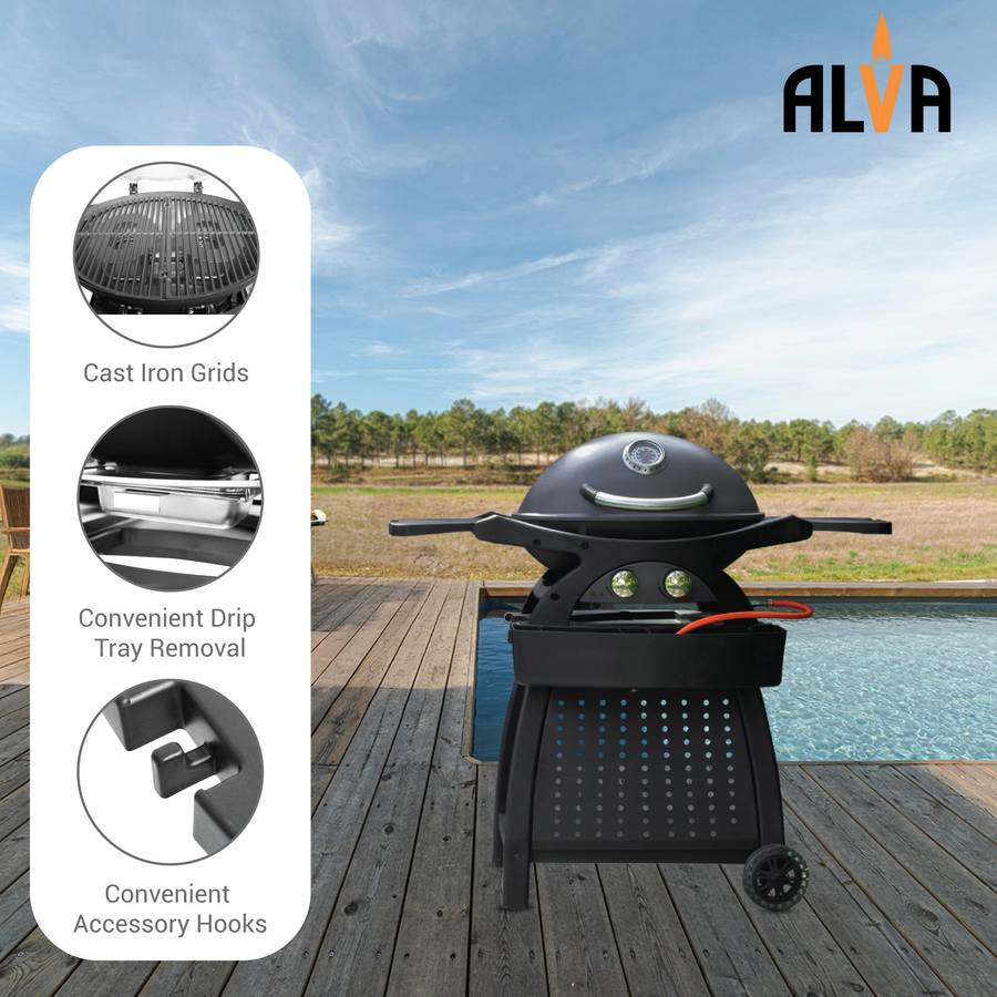 Alva Mondo 2 Burner Gas Bbq & Cart