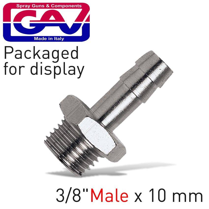 Gav Hose Adaptor 3/8'm X 10 Mm Packaged