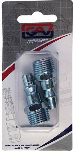 Gav Quick Coupler Inserts Aro 3/8'm 2 Packaged