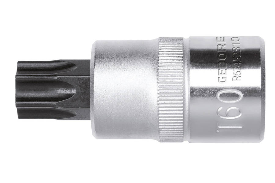 Socket Ged Red Driverbit1/2``Txt25 L.55 Mm