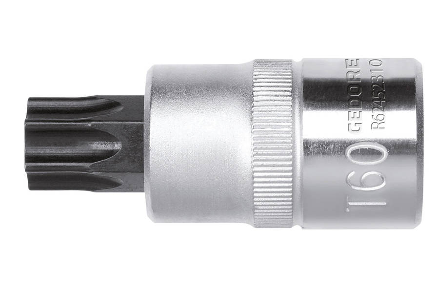 Socket Ged Red Driverbit1/2``Txt25 L.55 Mm
