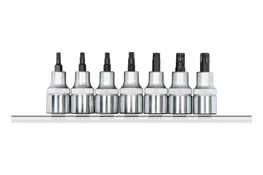 Socket Ged Red Set Torx 1/2`` 7 Pce