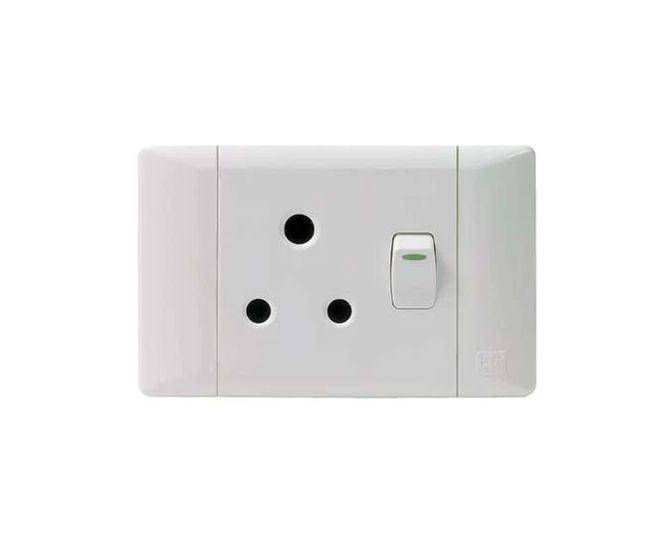 Socket Single Horizontal 16 A 2x4 Gf Sw P2001 2 X4