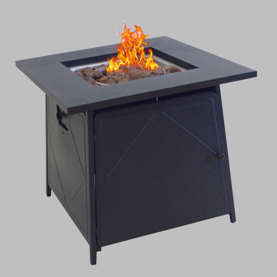 Alva Gas Firetable With Lava Rocks & Lid