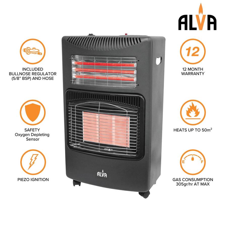 Alva Infrared Radiant Gas & Electric Dual Indoor Heater