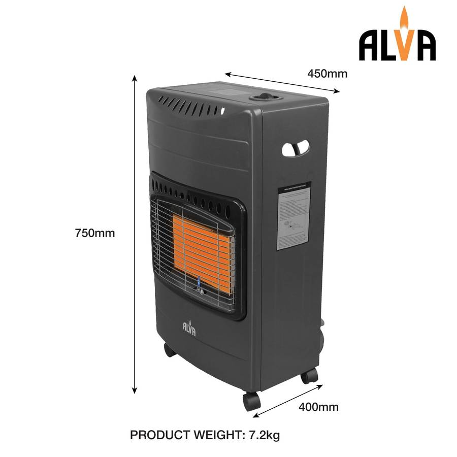 Alva 3 Panel Luxurious Infrared Radiant Indoor Gas Heater