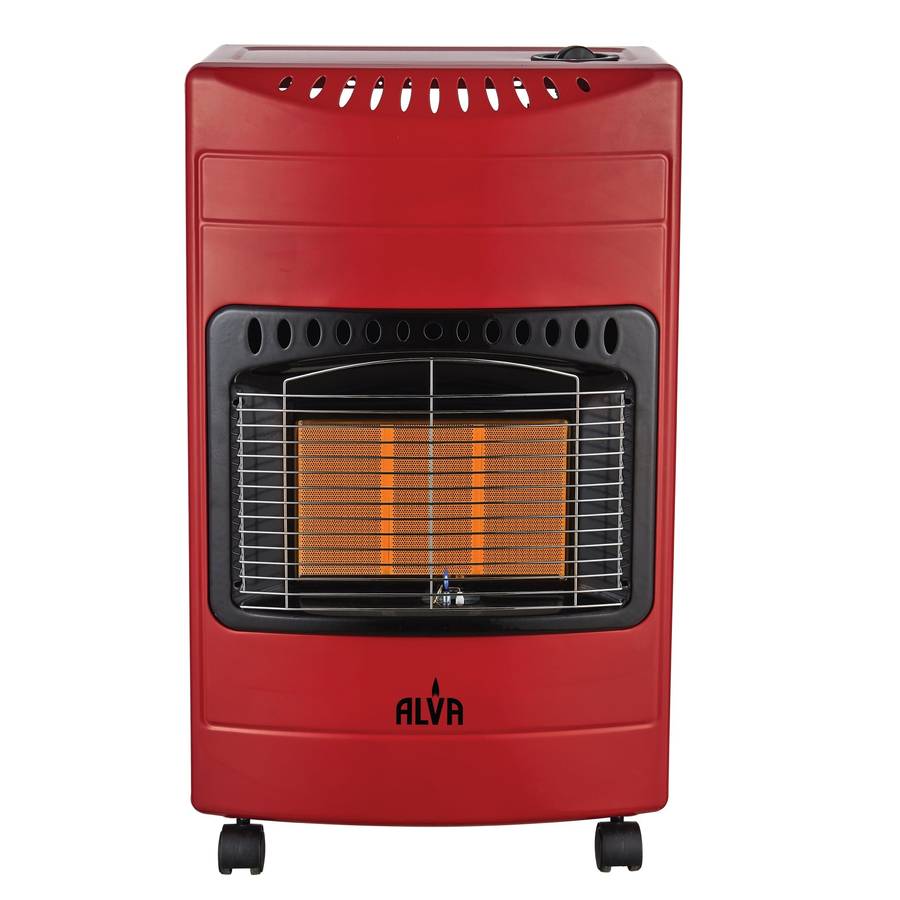 Alva 3 Panel Luxurious Infrared Radiant Indoor Gas Heater Red