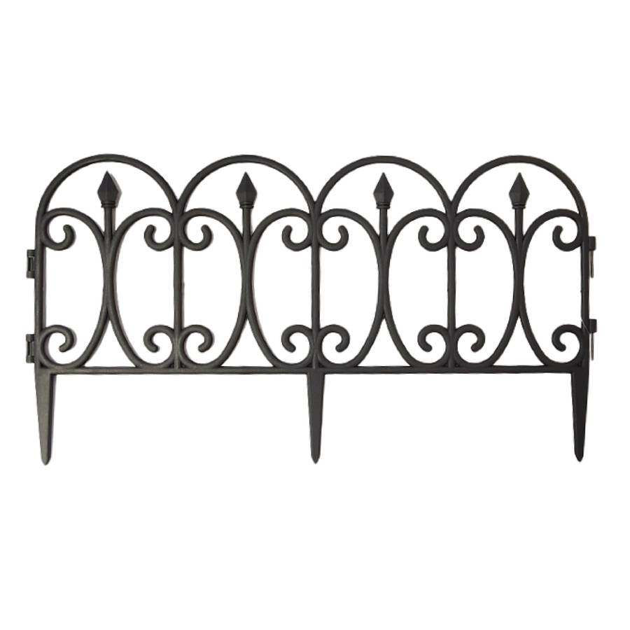 Gro Plastic Garden Fence CurveMaterial :PpSize :58 X23 X1.5 CmWeight:118gColor:Black