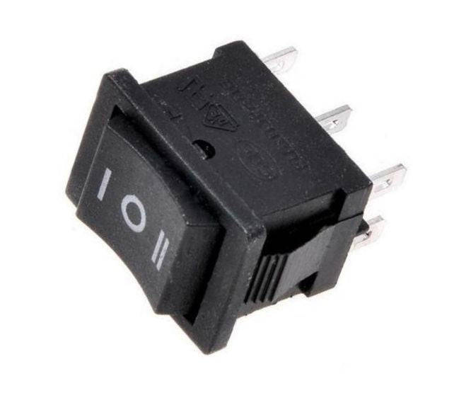 Rocker Switch Dpdt On Off On 21.5x28mm Debulk Kcd2 203 C6 B B