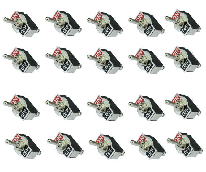 Toggle Switch Medium Spst Scr On Off Legend 25/Box Kn3 B 101 A