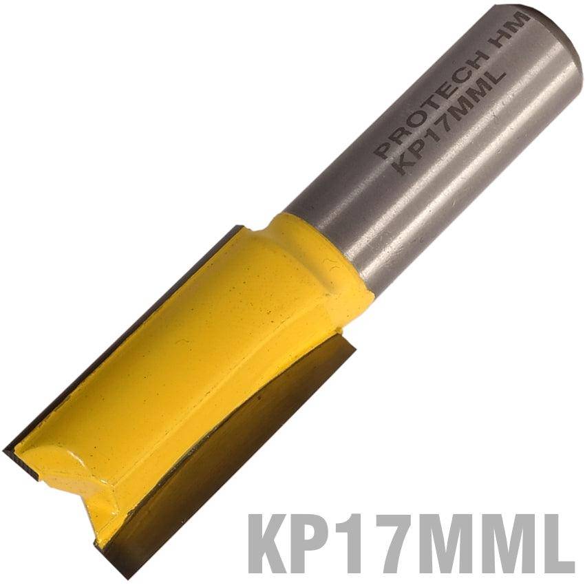 Pro Tech Straight Bit 17 Mm X 32 Mm Cut 2 Flute Metric 1/2' Shank