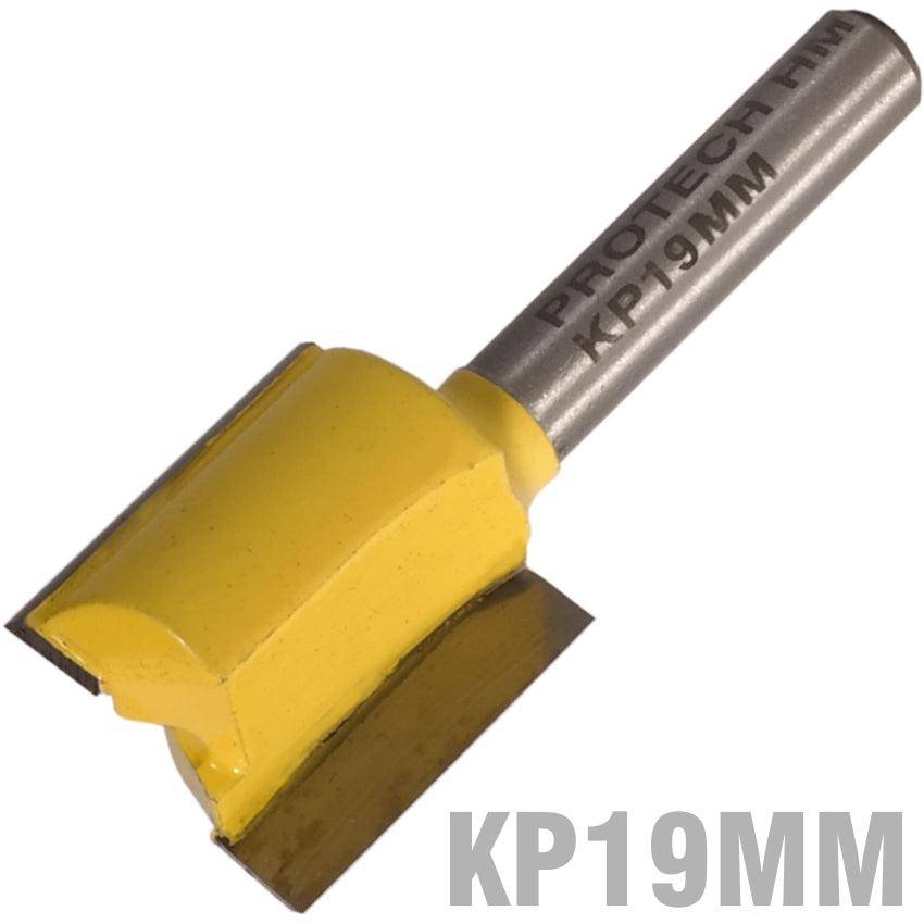 Pro Tech Straight Bit 19 Mm X 20 Mm Cut 2 Flute Metric 1/4' Shank