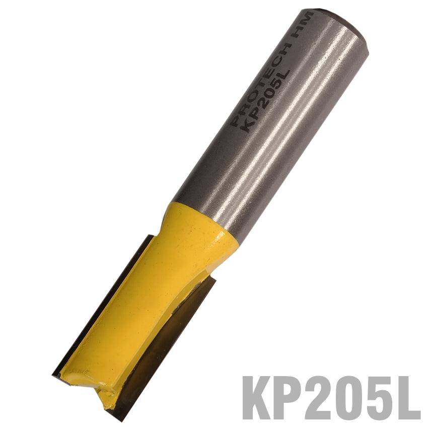 Pro Tech Straight Bit 1/2' (12.7 Mm) X 1'(25.4 Mm) Two Flute 1/2' Shank