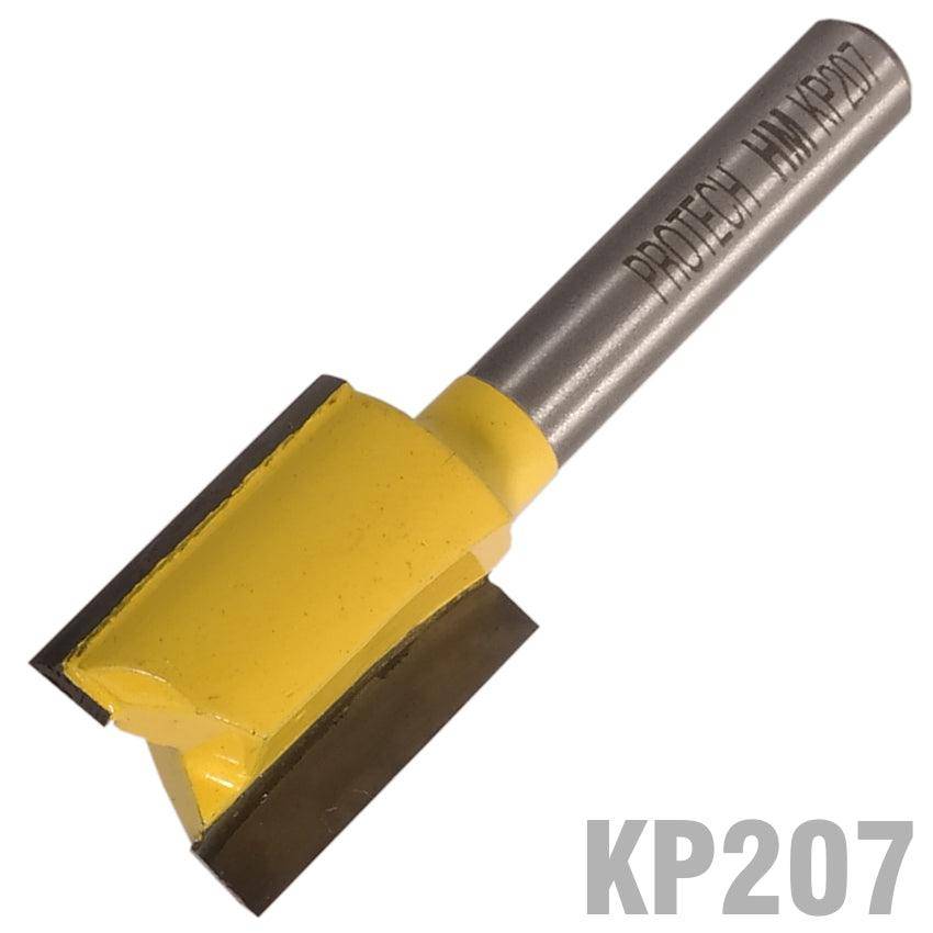 Pro Tech Straight Bit 5/8' (15.9 Mm) X 3/4'(19 Mm) Two Flute 1/4' Shank