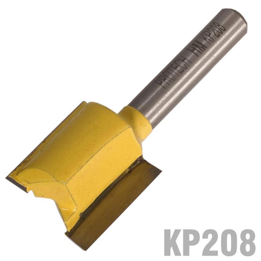 Pro Tech Straight Bit 3/4'(19 Mm) X 3/4'(19 Mm) Two Flute 1/4' Shank