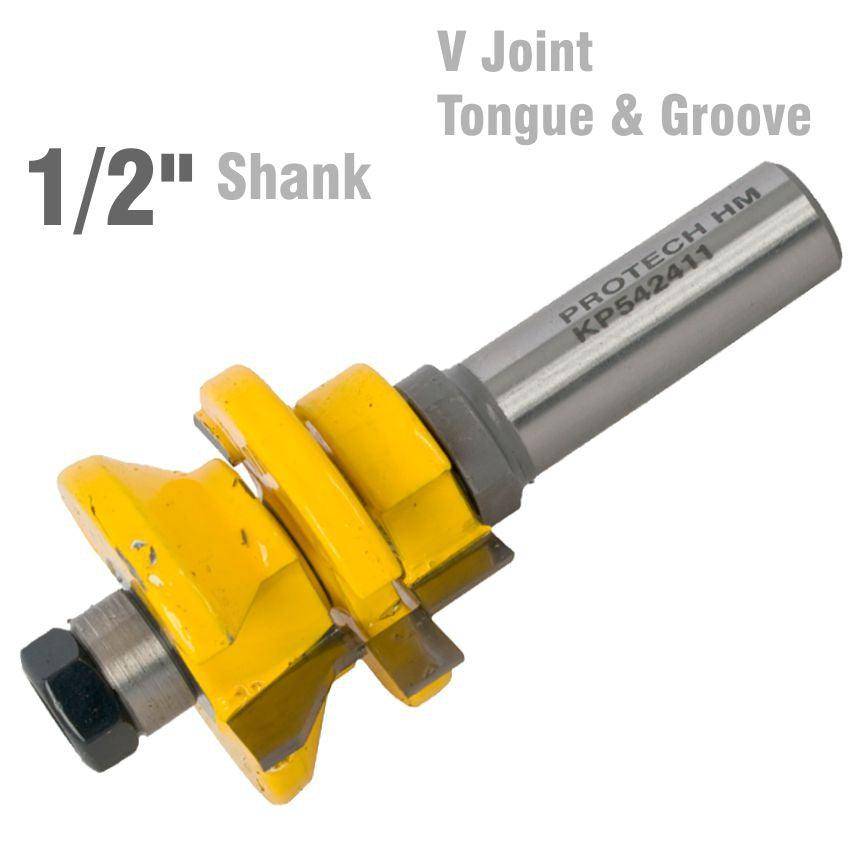 Pro Tech V Joint Tongue & Groove Assembly 1/2' Shank