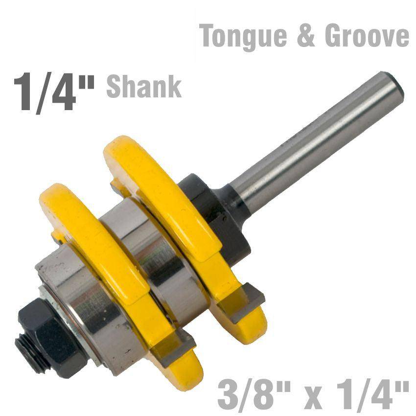 Pro Tech Tongue & Groove Assembly 3/8' X 1/4' 1/4' Shank